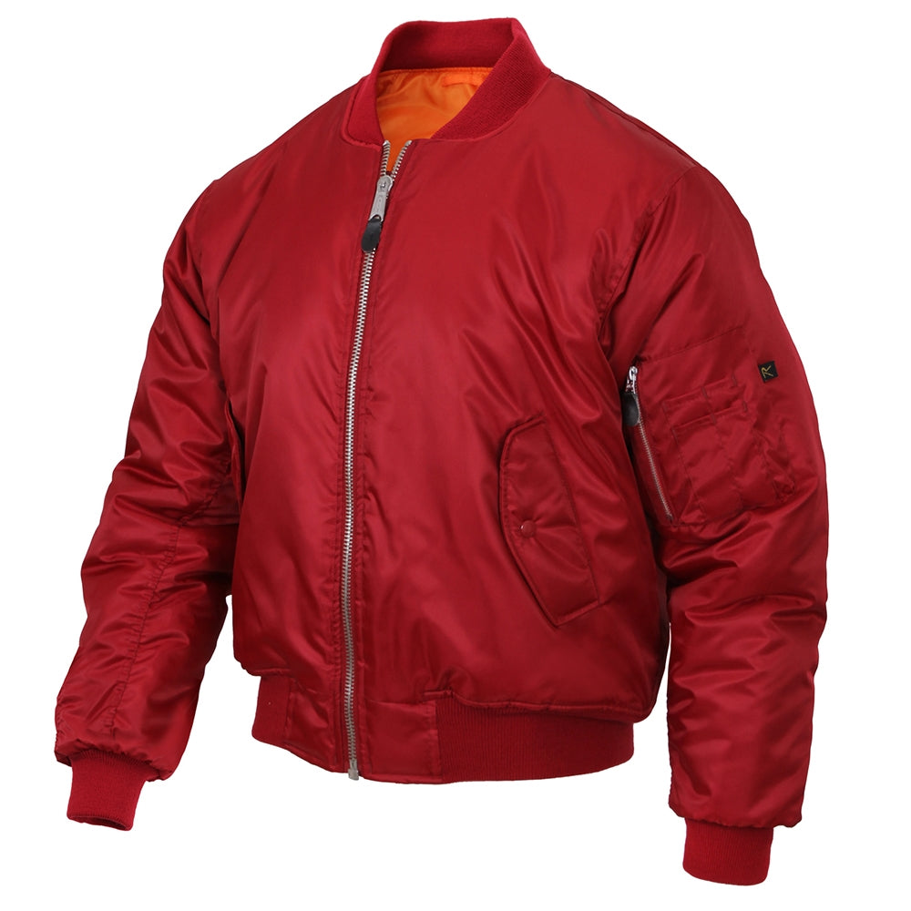 Red Classic Bomber