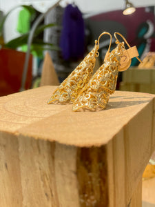 Gold chandelier Earrings