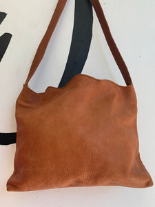 Leather scallop mini bags
